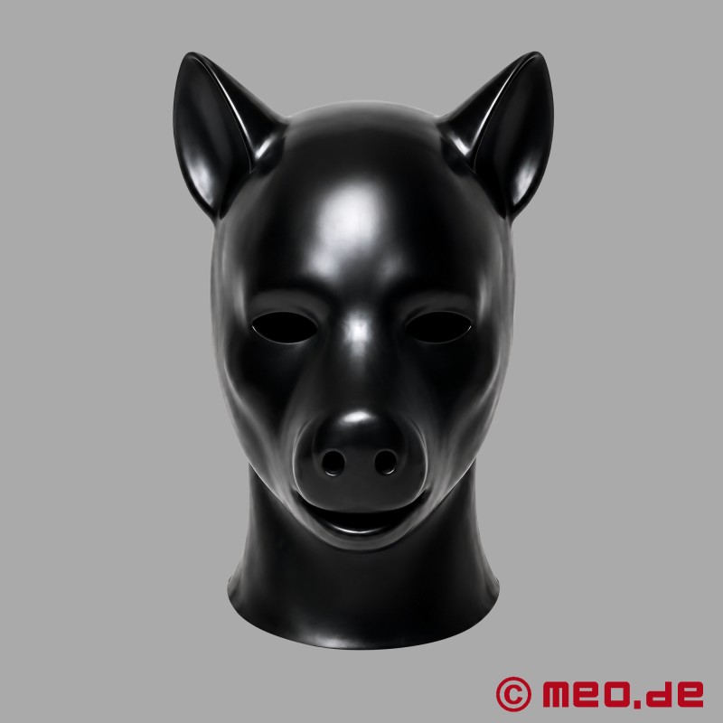 BlackPig™ by MEO® - BDSM lateksa maska ar cūkas galvas izskatu - 5