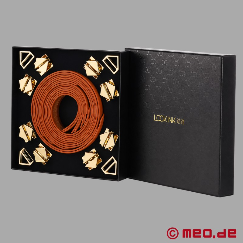 Lockink™ x MEO® - Bondage-sæt med læderremme - 8