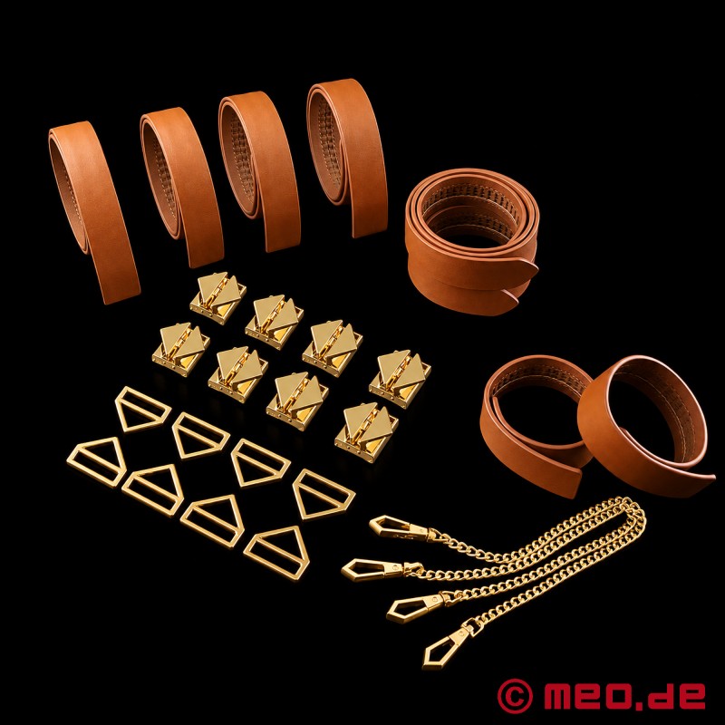 Lockink™ x MEO® - Komplet za bondage z usnjenimi trakovi - 4