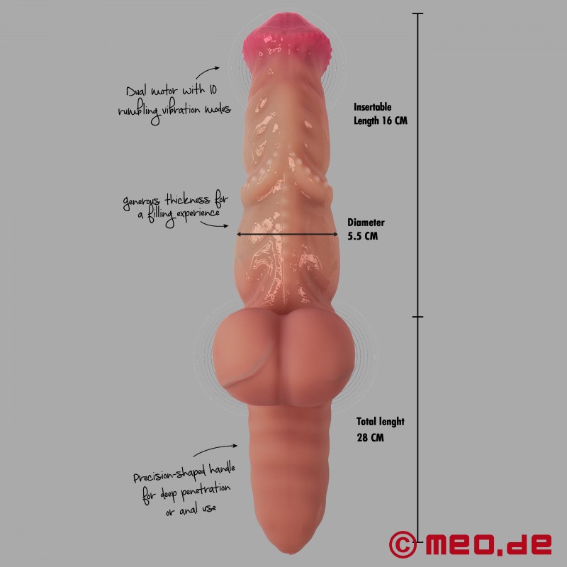 Mutant Rumbler vibrerende dildo - 4