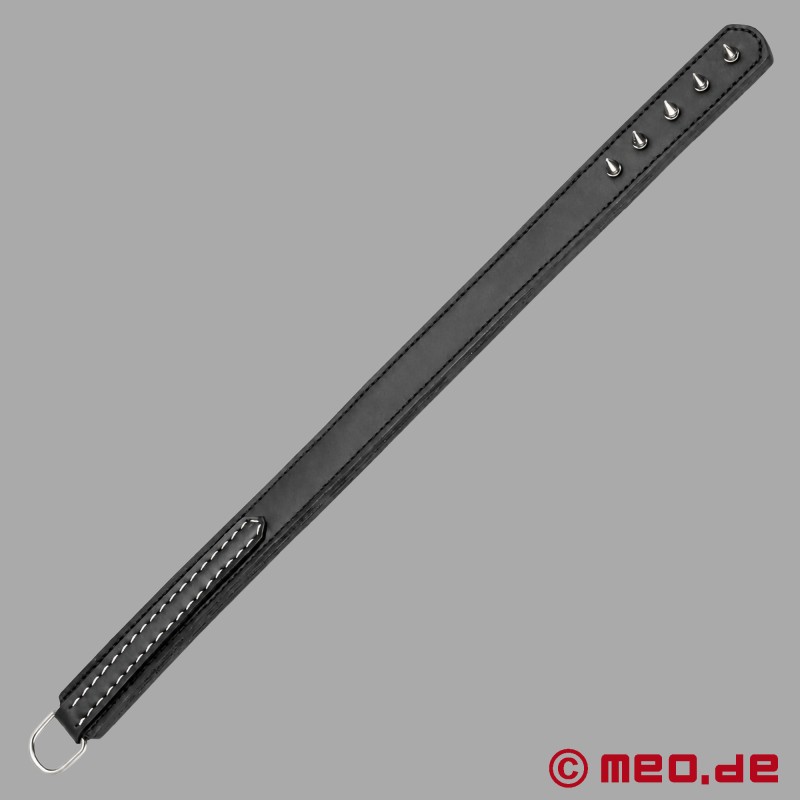 La Vendetta™ by HurtMe™ by MEO® - BDSM Leather Paddle with Metal Studs - 6