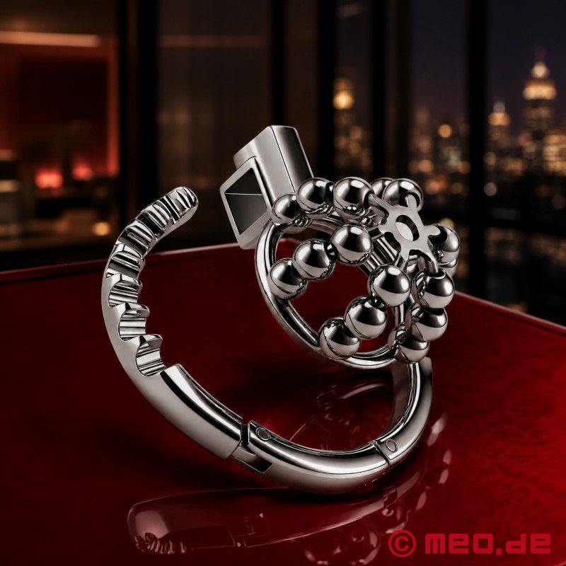 NoPacha® TeaseLock™ - Stainless Steel Chastity Cage - 5