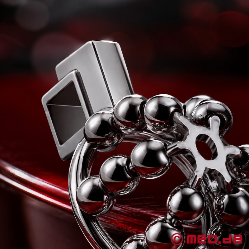 NoPacha® TeaseLock™ - Gabbia di castità in acciaio inox - 3