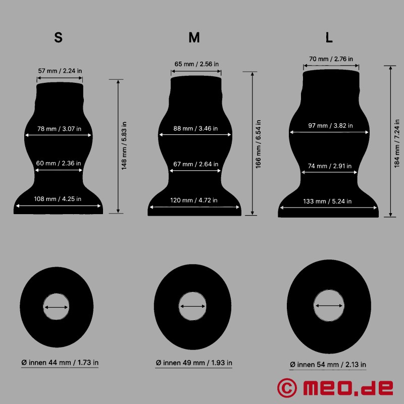 MEO® TitanCore™ - butt plug para túnel XXL - 15