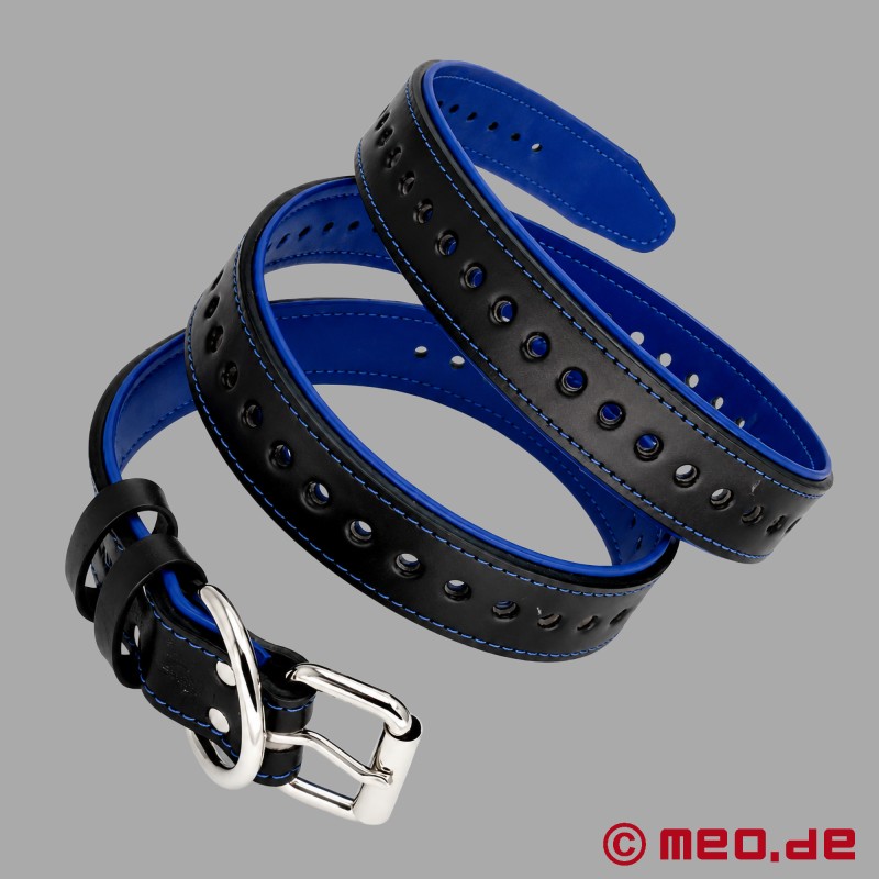 MEO® Deluxe bondage-rihm - nahkrihm luku ja D-rõngaga - 7
