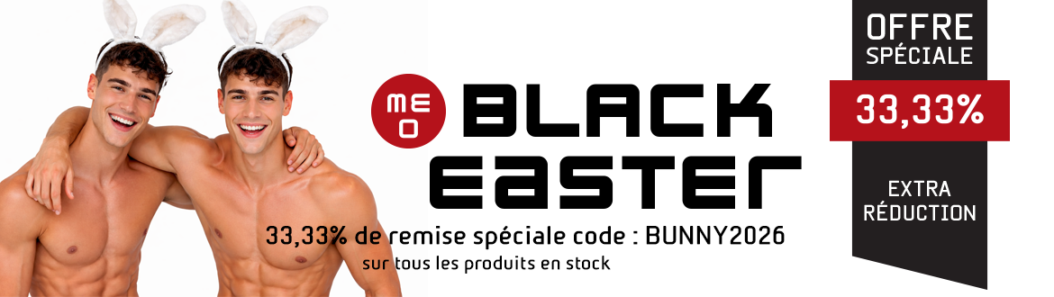 Chez MEO, en ce week-end de P&acirc;ques, tu &eacute;conomises 1/3 du prix normal sous la forme d'une r&eacute;duction sp&eacute;ciale sur tous les produits en stock !